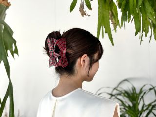 ファミリア　ヘアークリップ　チェック　リボン　大人用 ヘアークリップ | ファミリア公式サイト
