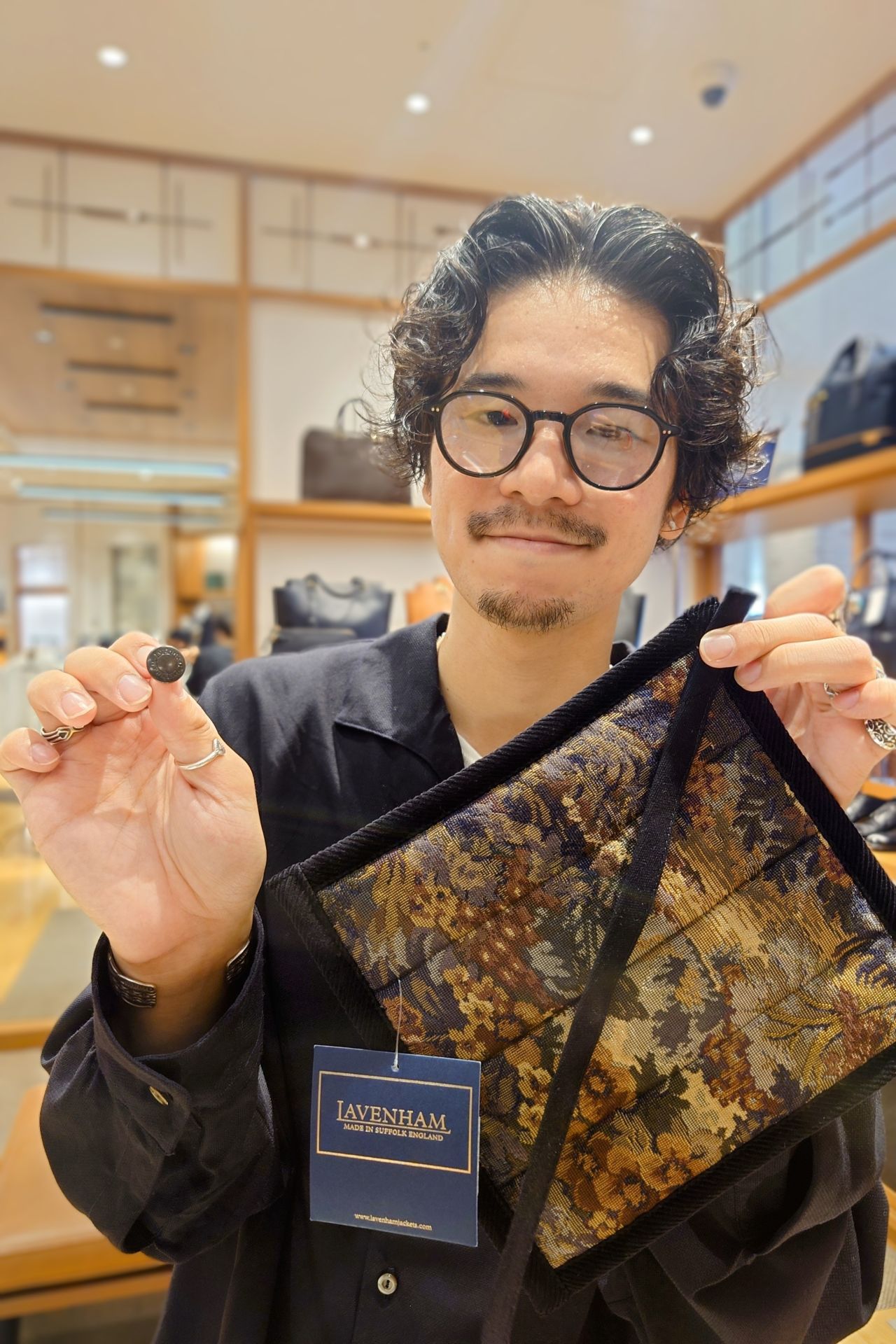 【2回使用】LAVENHAM ラベンハム リバーシブル ベスト シップス別注 2回使用】LAVENHAM ラベンハム リバーシブル ベスト シップス