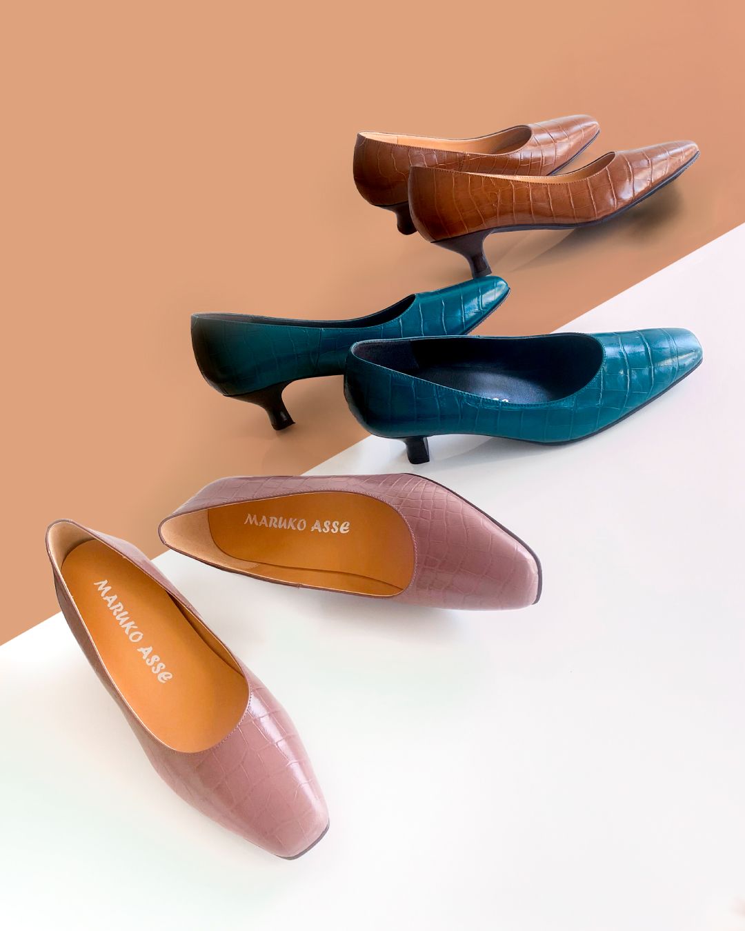 牛革×型押し】秋冬限定カラーパンプス登場 | MARUKO BHC部