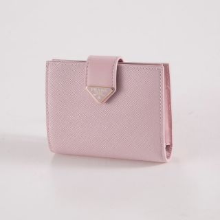 美品✨プラダ♡パスケース付きバイカラーフラップ長財布　シルバー金具ピンク PRADA | フィットハウス公式オンラインショップ | FIT HOUSE