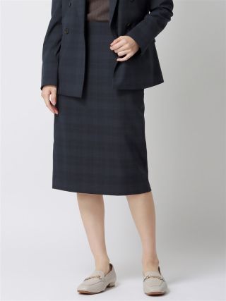 レディース】ダブル◎ネイビーチェック柄スーツ｜THE SUIT