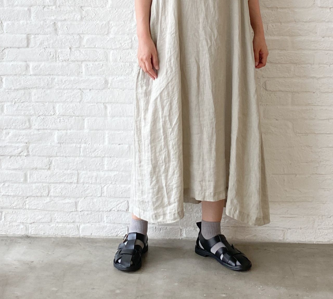 着回しコーディネート》60リネン ワンピース | pas de calais Online