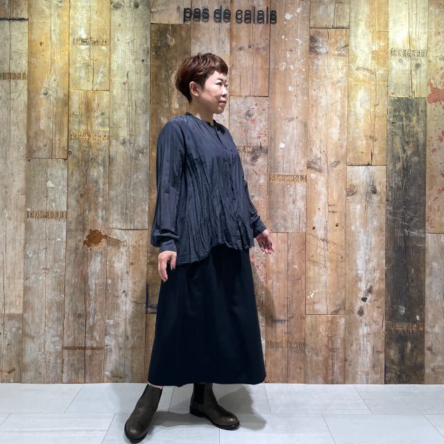 FINAL SALE】コットンリネンタイプライター スカート