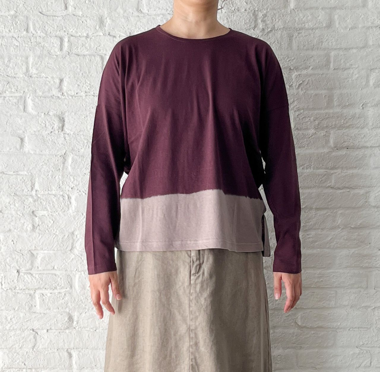 【pas de calais】パドカレ藍染プリント 長袖カットソー ゆったり 楽天市場】【2024秋冬新作】pas de calais パドカレ 深い森の