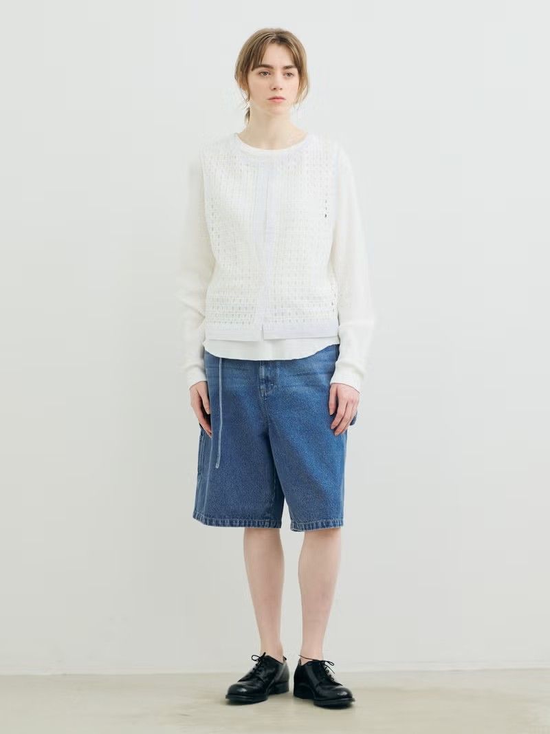 DOROCHE レース ベスト 日本製 手染め MARMARMAR メッシュレースドローストリングベスト｜ MARcourt ONLINE