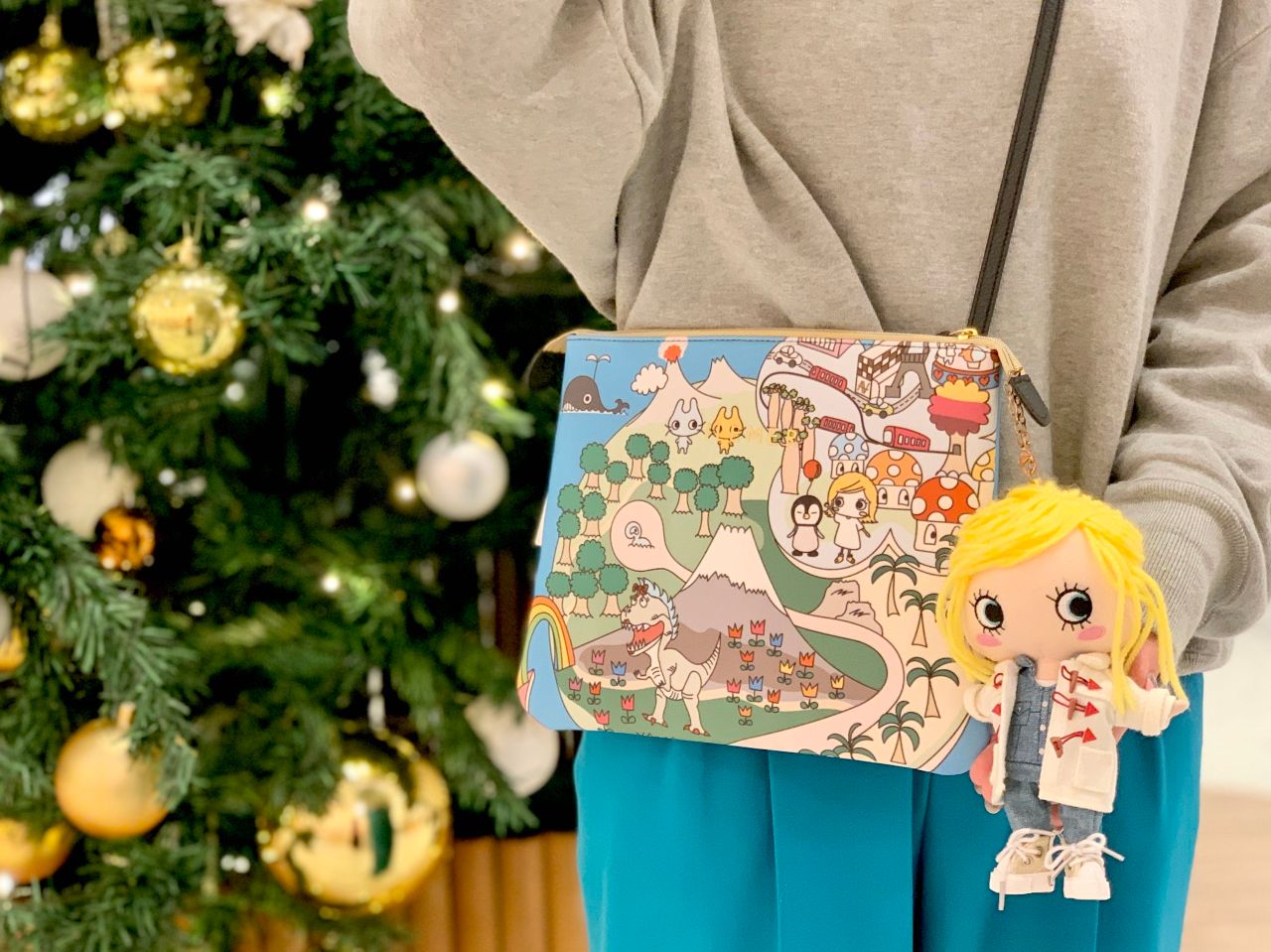 イルメール クリスマス 限定 カウチンニット×ドットワンピ ニット帽×ダッフル HAPPY DOLL Collection-December-【ILEMER】 | ILEMER(イル
