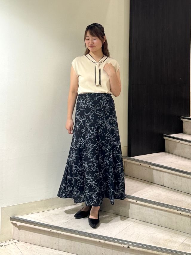 花柄スカート