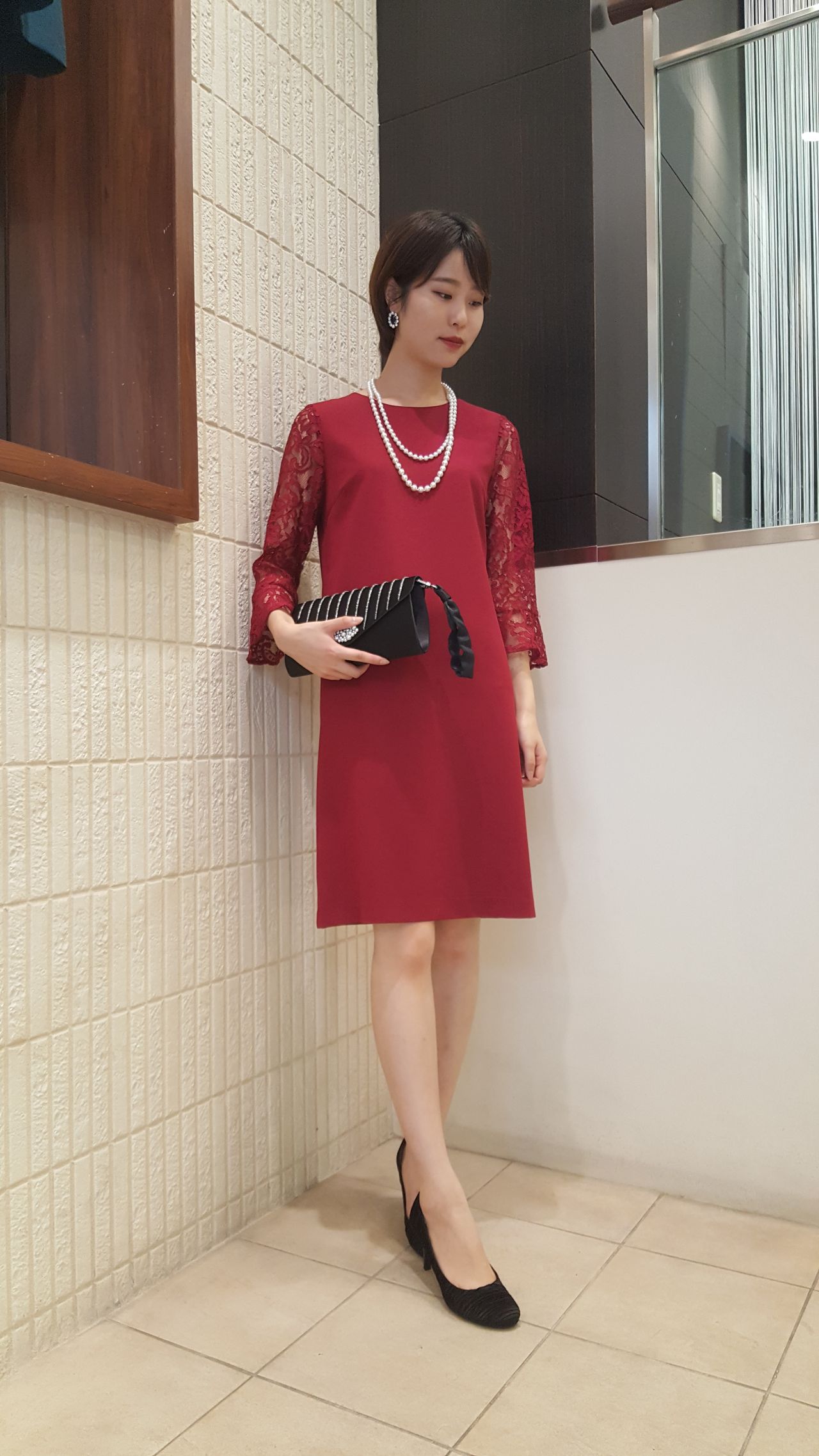 アストリア川越店 新作袖レースワンピース 結婚式 パーティーでお探しのかた必見です Astoria アストリア 公式ショップブログ