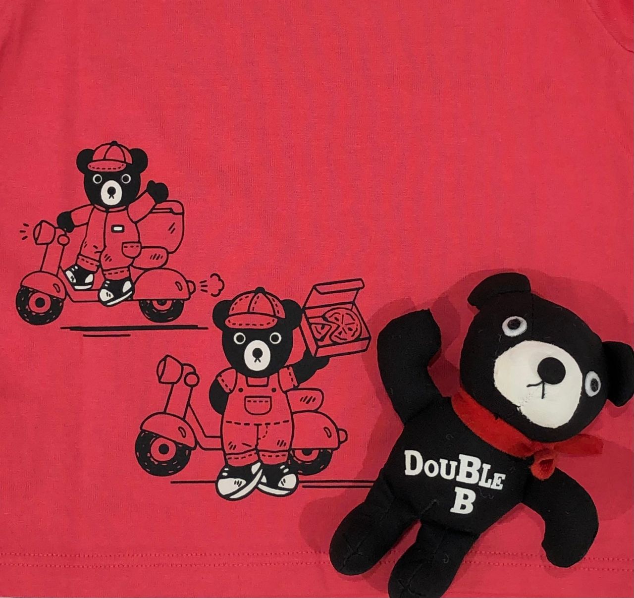 タグ付き☆ダブルＢの落書き風シャツ（１６５～１７５ｃｍ） タグ付き☆ダブルＢの落書き風シャツ（１６５～１７５ｃｍ）