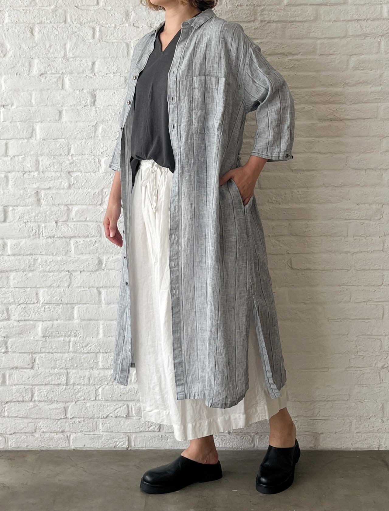 【むぅみん】pas de calais　ガウチョ ワイドパンツ むぅみん様専用】pas de calais ガウチョ ワイドパンツ - メルカリ