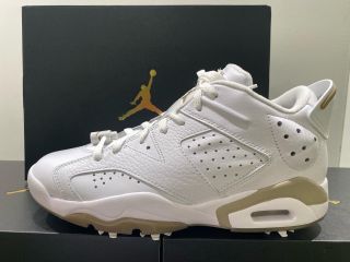 Jordan 6 レトロ6Gゴルフシューズ ホワイト/べージュ 8/4発売｜Nike Air Jordan 6 Low Golf 