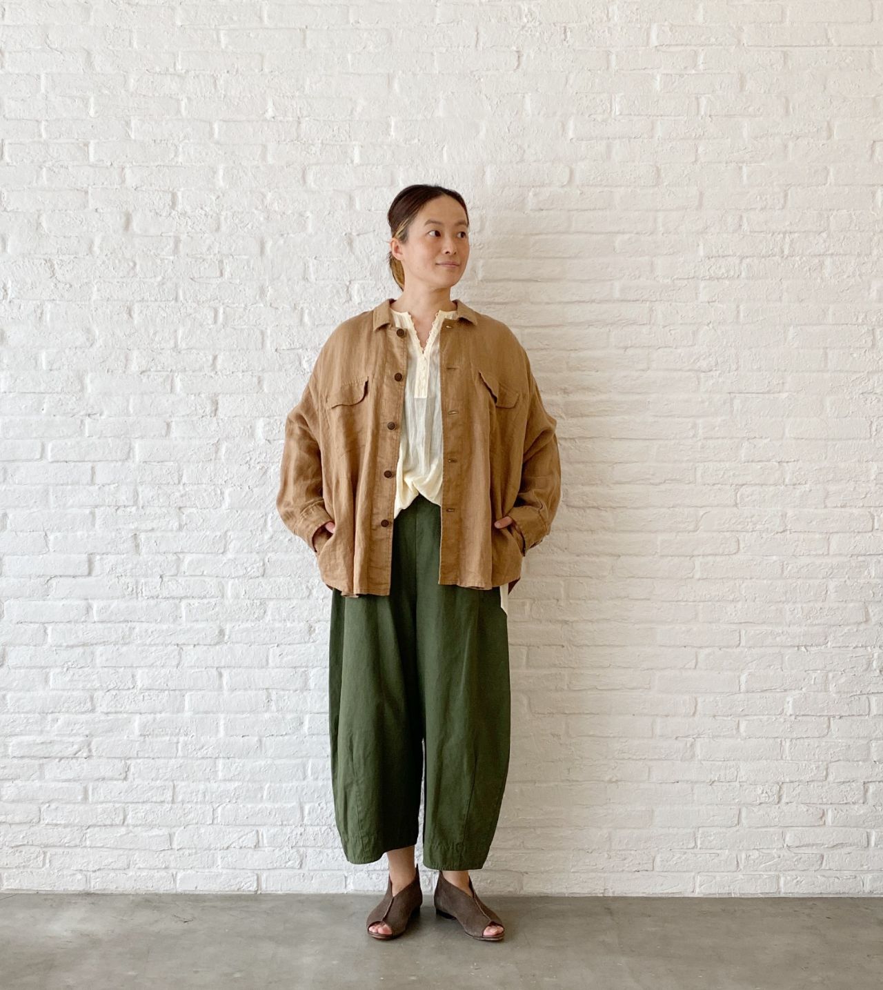 期間限定！10%OFF】80スラブローン ブラウス | pas de calais Online