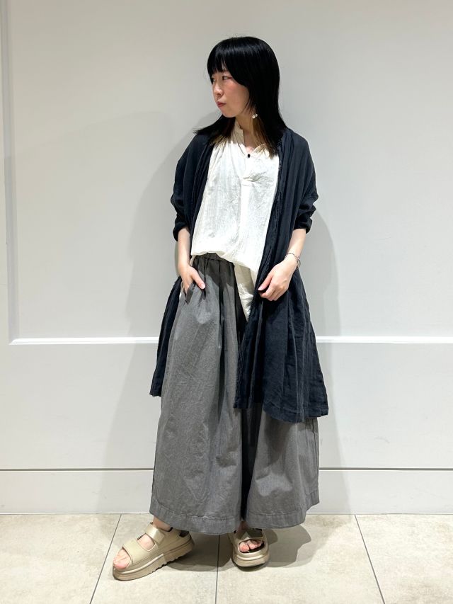 pas de calais ブルー ガウチョパンツ 期間限定！10%OFF】ナチュラル