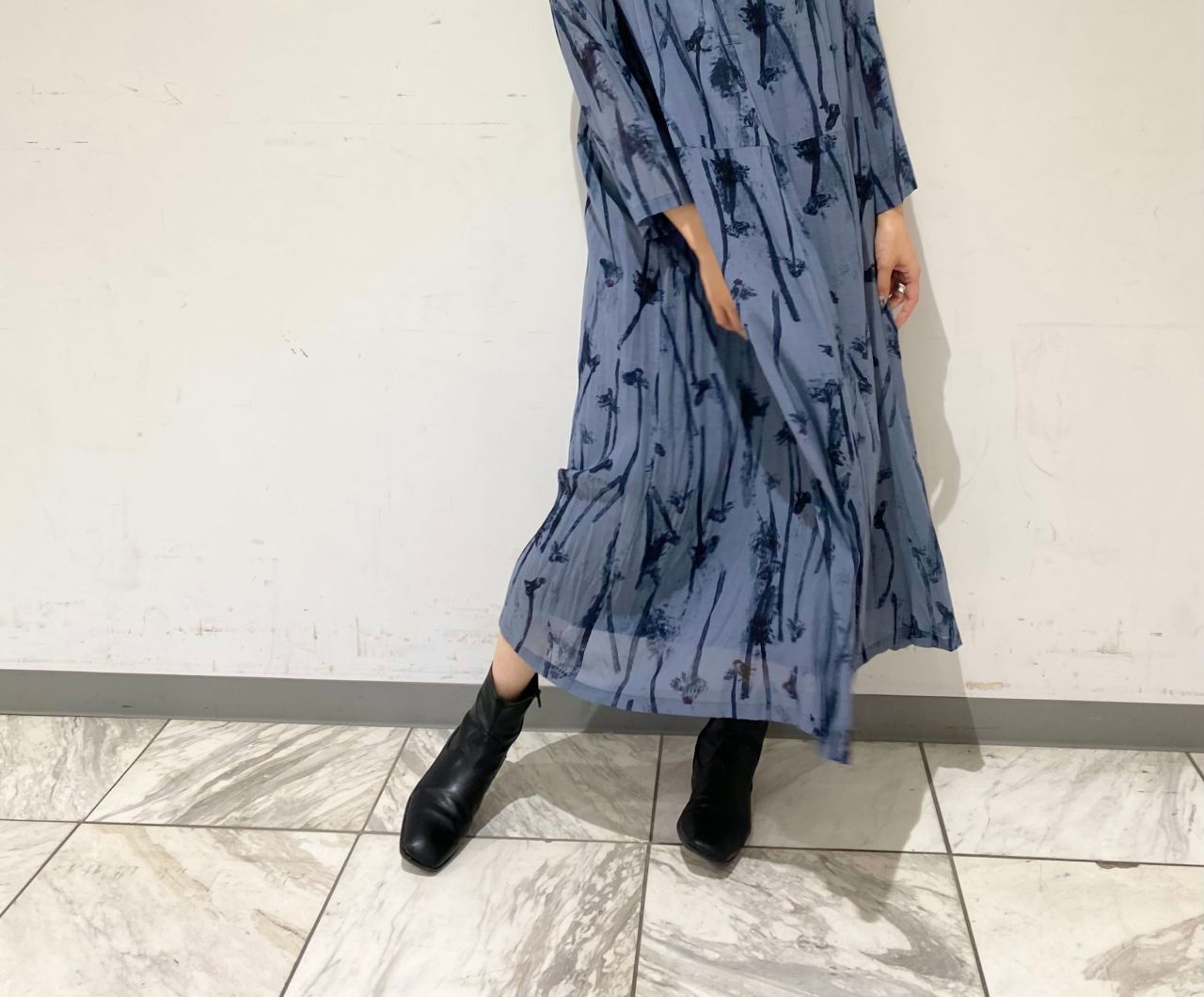 ◇ pas de calais パドカレボイルグラデーションプリントスカート