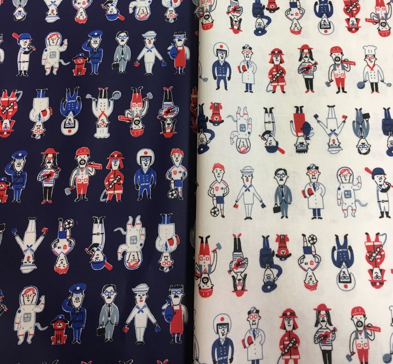 とぼけた顔がとってもキュート！世にも珍しいおじさん柄のラミネート 