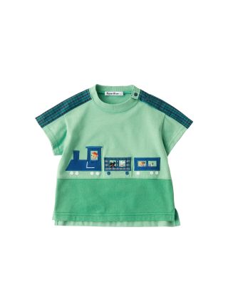 新品タグ付き　ファミリア　チュニック　Tシャツ　100 新品タグ付き ファミリア Tシャツ トップス 長袖カットソー クマ