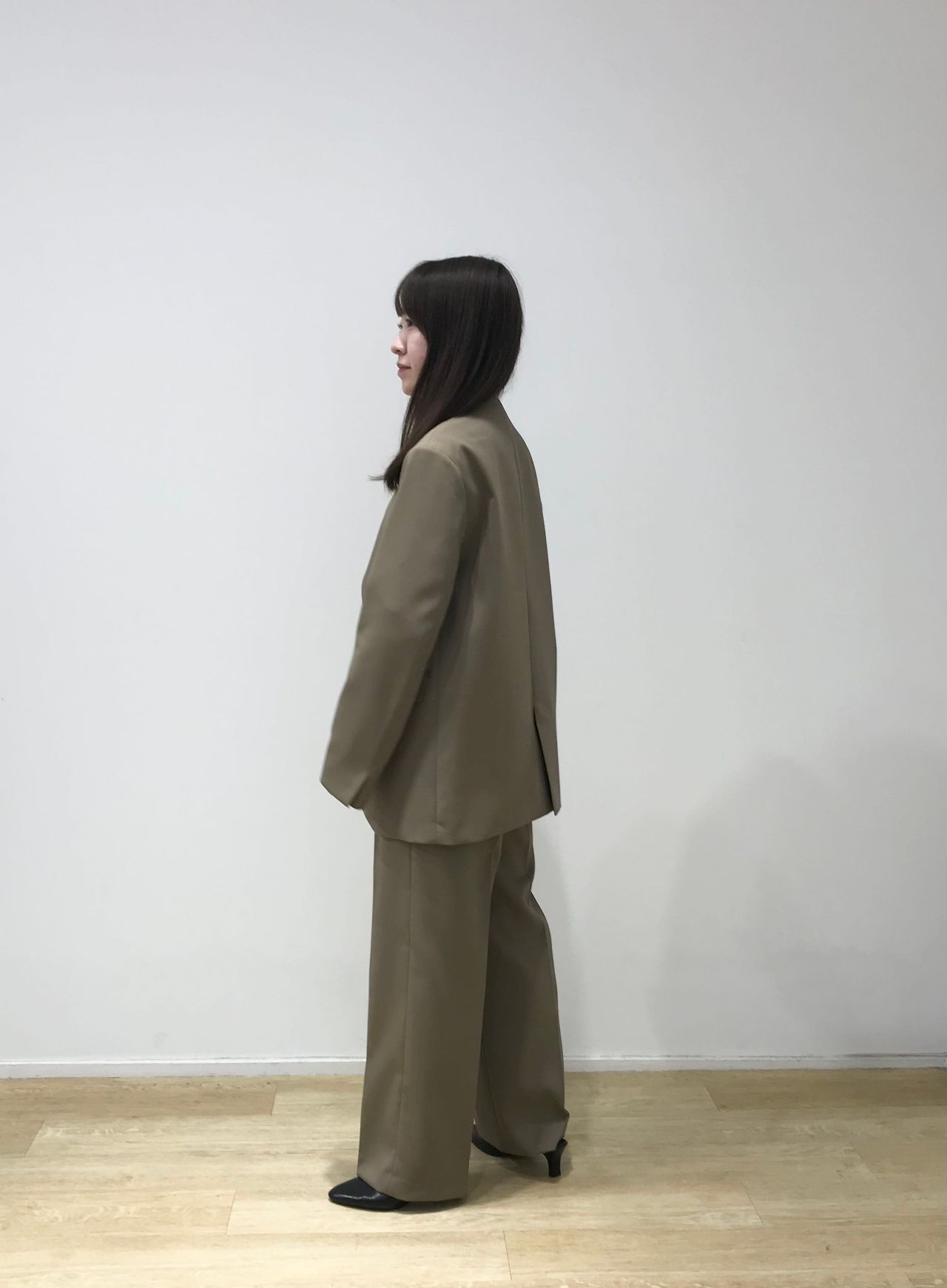 Julia Boutique コート チェスターコート ウエストリボンウール