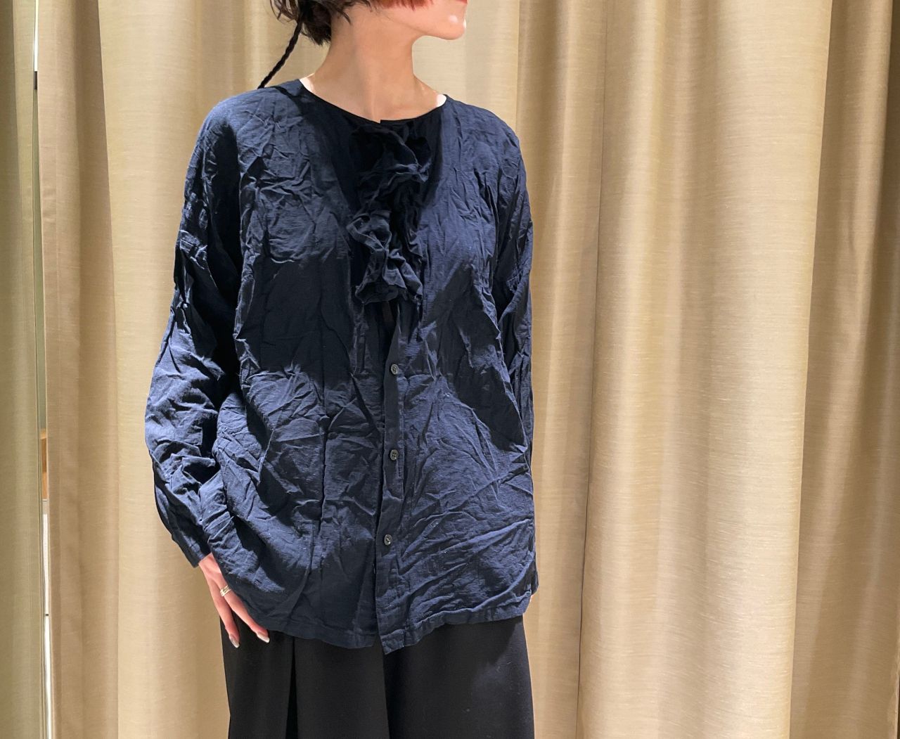 NEW】綿麻ボイルブラウス | 梅田阪神店 | pas de calais | パドカレ 
