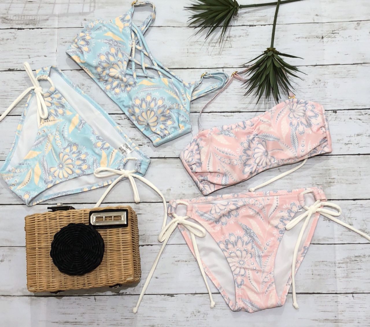 しょうひ ☆パステルカラーのサラサ柄Bikini☆ | 神戸 水着ショップ | PEAK&PINE