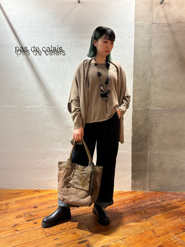 【pas de calais】麻混ガウチョ✴︎ベージュ✴︎美品 pas de calais ～Lady or Mannish？ ～ vol.1 ｜ハミルトン