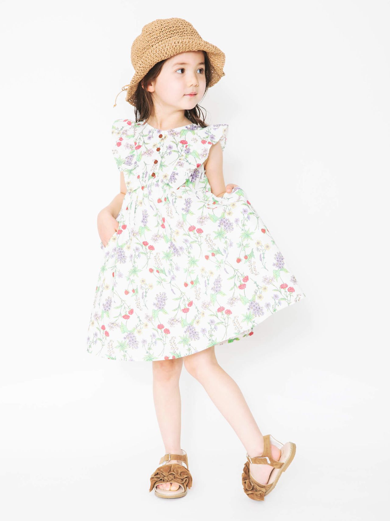 女の子 ボタニカル柄ワンピース ブランシェス イオンモールむさし村山 Branshesイオンモールむさし村山店 子供服のブランシェス Branshes 公式ショップブログ