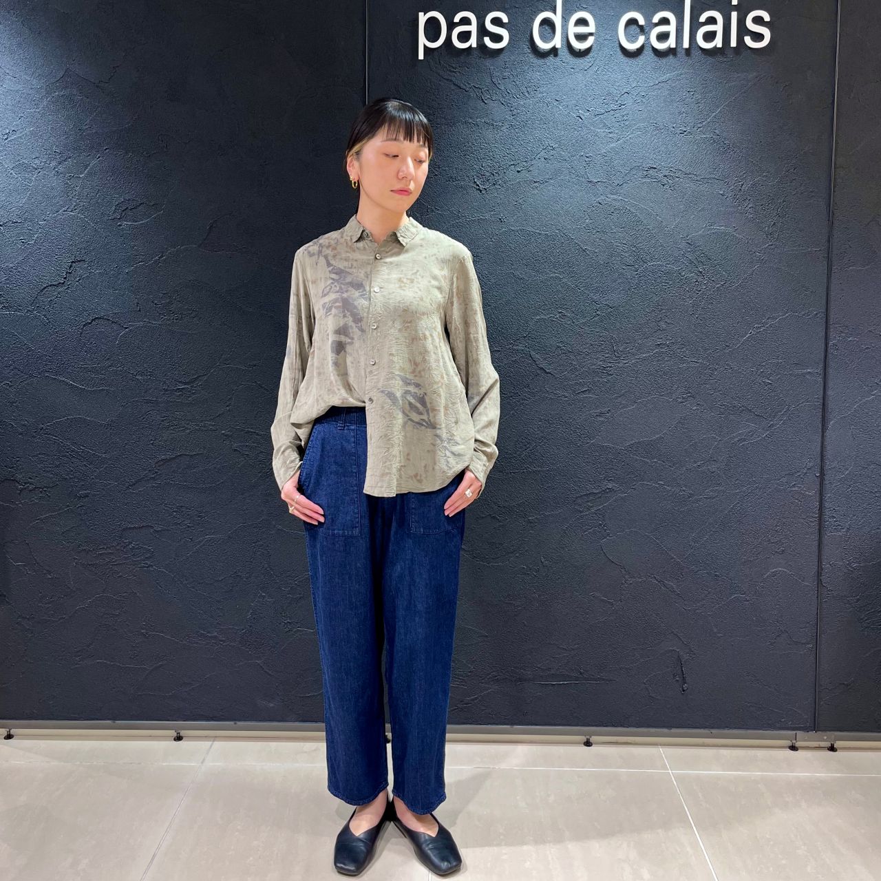 パドカレ pas de calais ▲∵゜コットンウールシャツ　ちび襟　日本製 楽天市場】pas de calais（シャツ・ブラウス｜トップス）：レディース