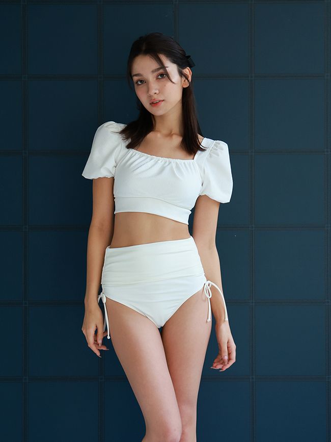 PEAK&PINE ピーク＆パイン ビキニ水着 ホワイト ハイウエスト 11L 最強かわいいカバー水着！ハイウエスト | ルミネエスト新宿