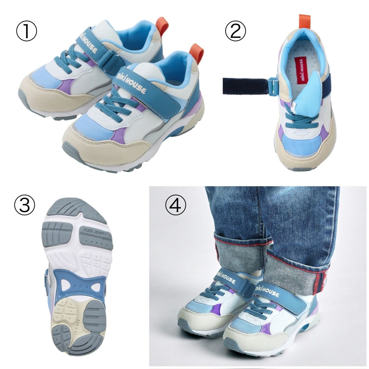 約3万円分　ミキハウス キッズシューズ 4足セット ミキハウス公式ショップミキハウス mikihouse ミズノ