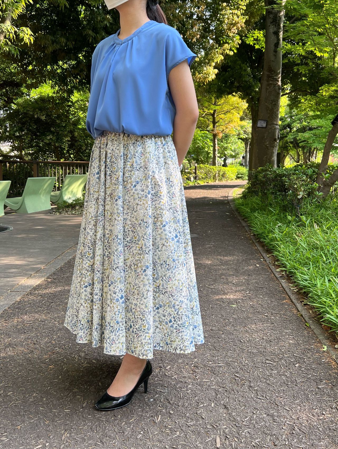 ⚫︎小花柄スカート○｜Mitsumine Outlet｜Staff Blog