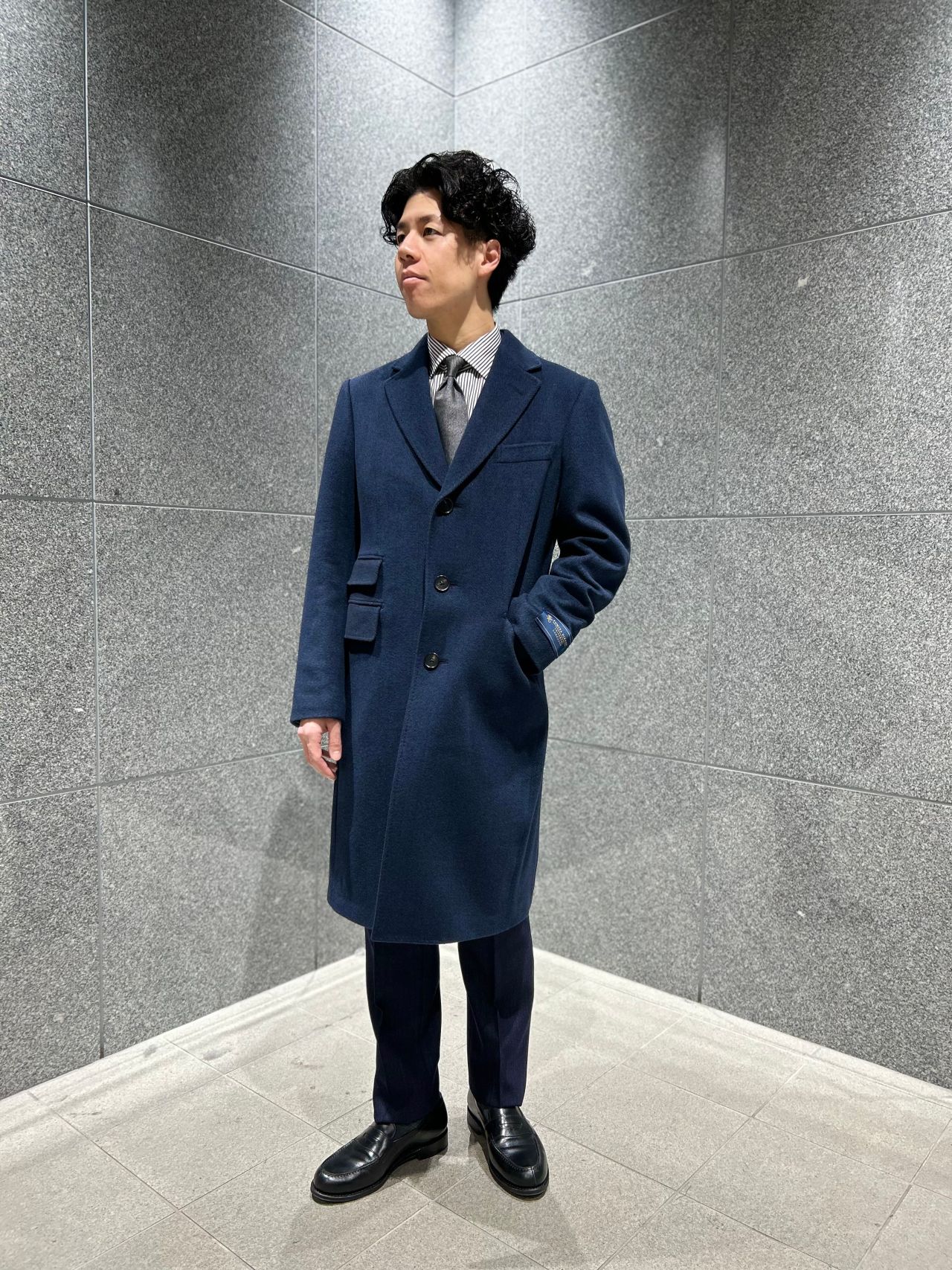 ザスーツカンパニー　チェスターコート 札幌 メンズ】FUMIYA HIRANO シングルチェスターコート｜SUIT