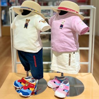 ☆ミキハウス☆マルチカラーのTシャツ☆プッチーくん☆130☆新品