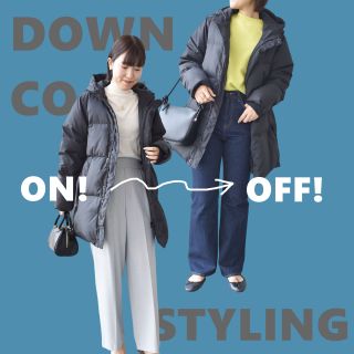 SHIPS for women リバーシブルダウン　サイズ36 セール】 【CLASSY.12月号掲載】リバーシブルフードダウン
