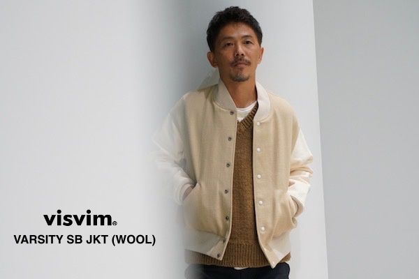 visvim VARSITY JKT PRIME IT NAVY 1 美中古 15SS ゴートレザー