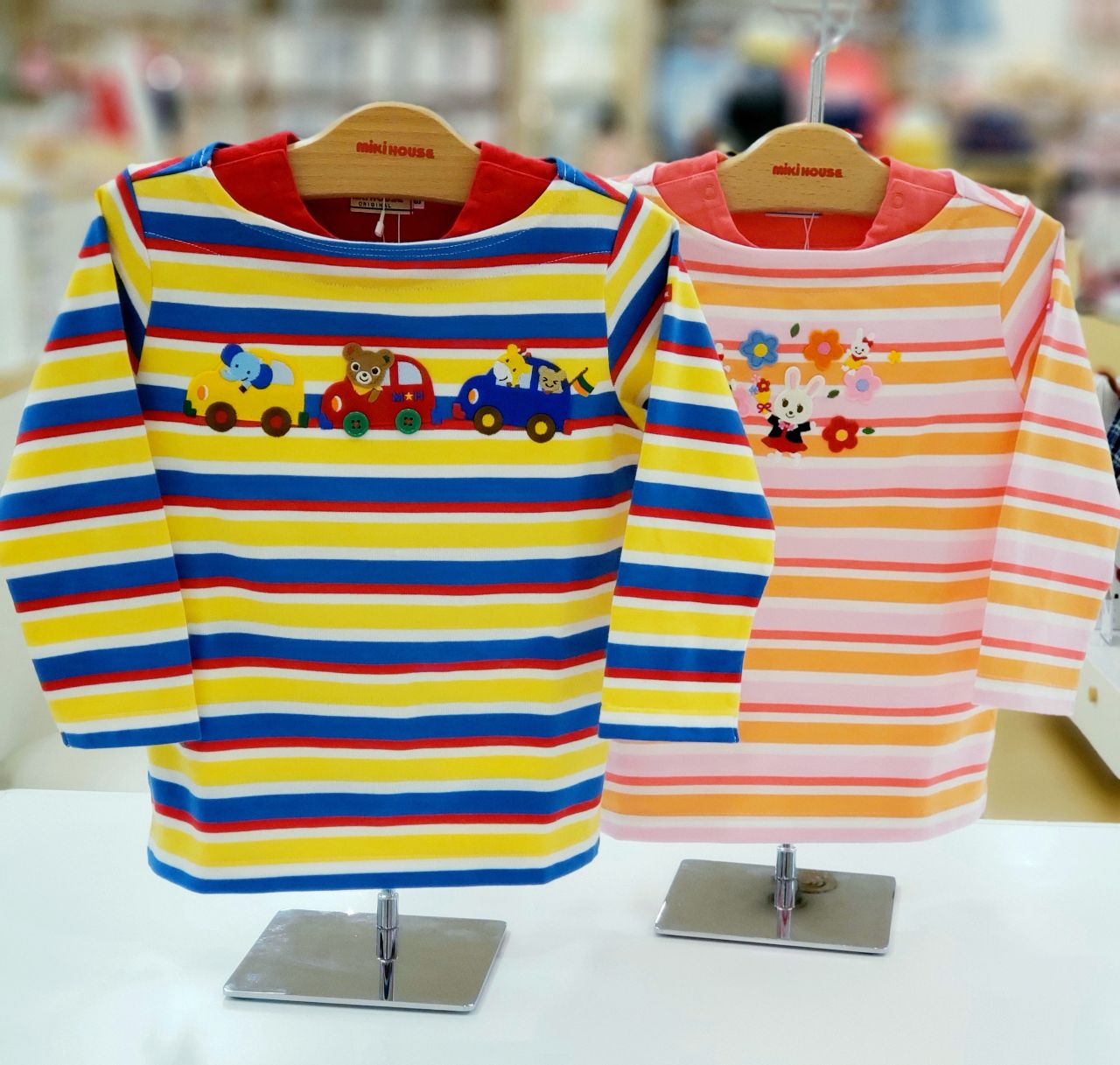 今日はどの気分？一緒にお出かけ長袖Tシャツ｜ミキハウスミキハウス 