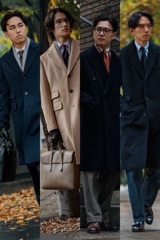スーツ カンパニー ダブルチェスターコート PIACENZA ウールカシミヤ SL】ウールブレンド ラグランダブルチェスターコート/カーキ/RE