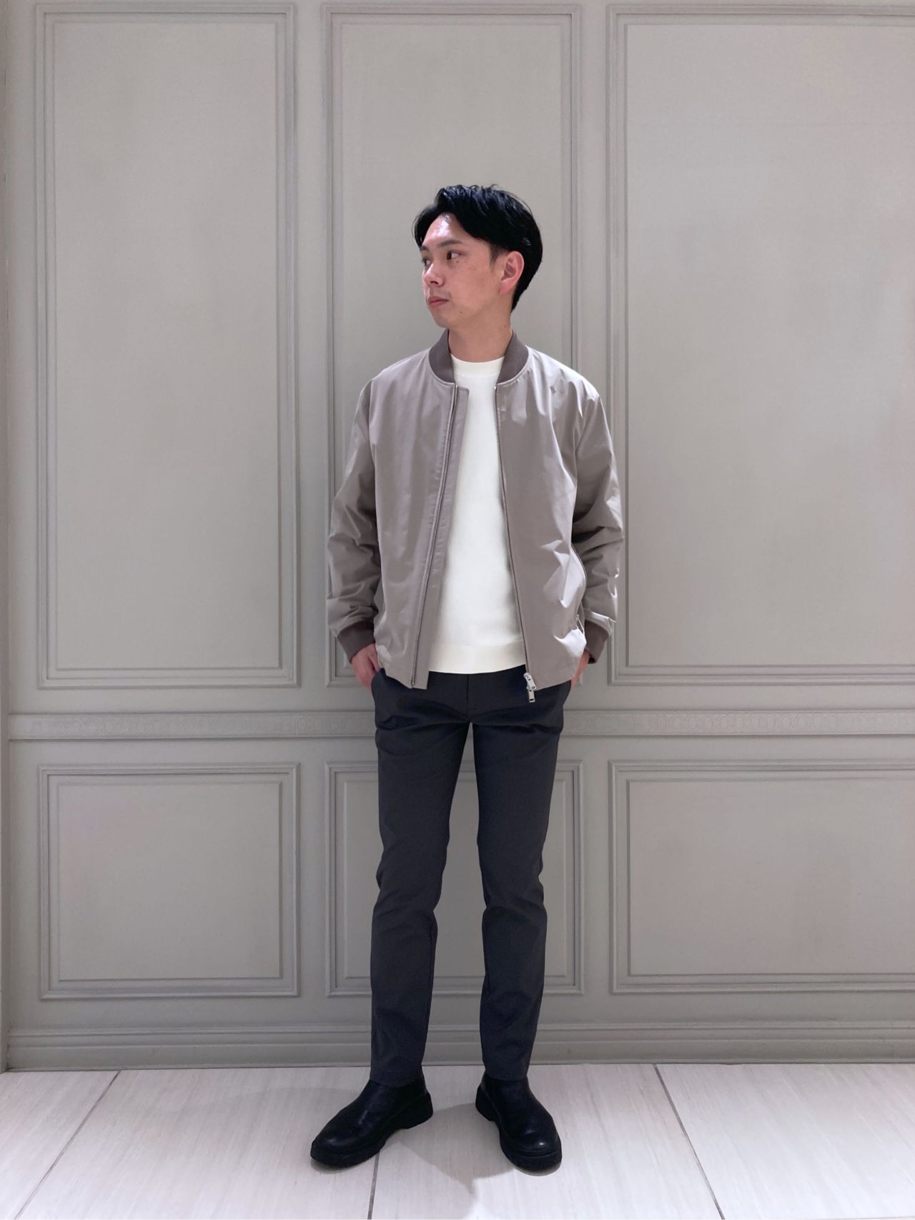 完売！】22AW干場着Theoryメンズカシミヤ混極上フード付コート希少黒XS