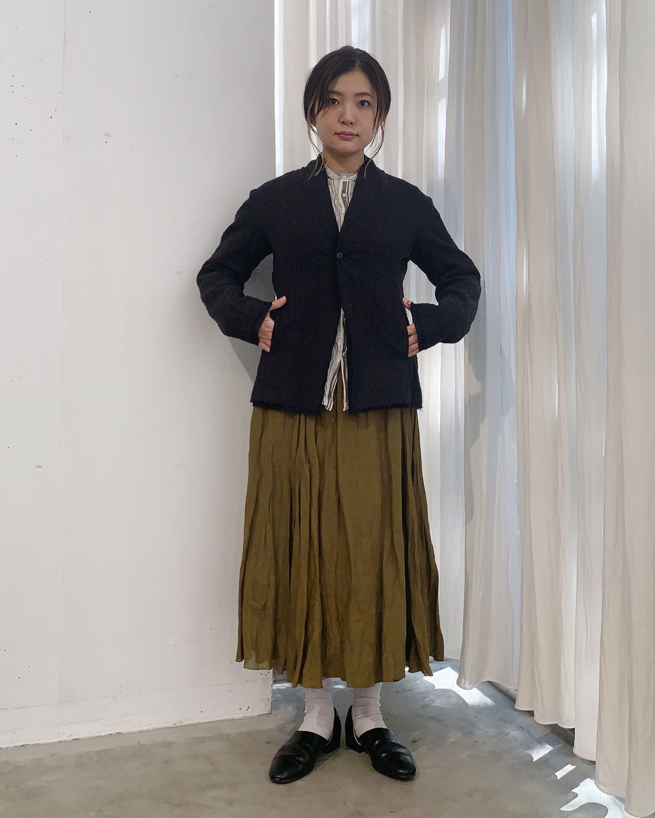 ※なお pas de calais キュプラスパン ワンピース 身長別】キュプラスパンワンピース | 丸の内店 | pas de calais