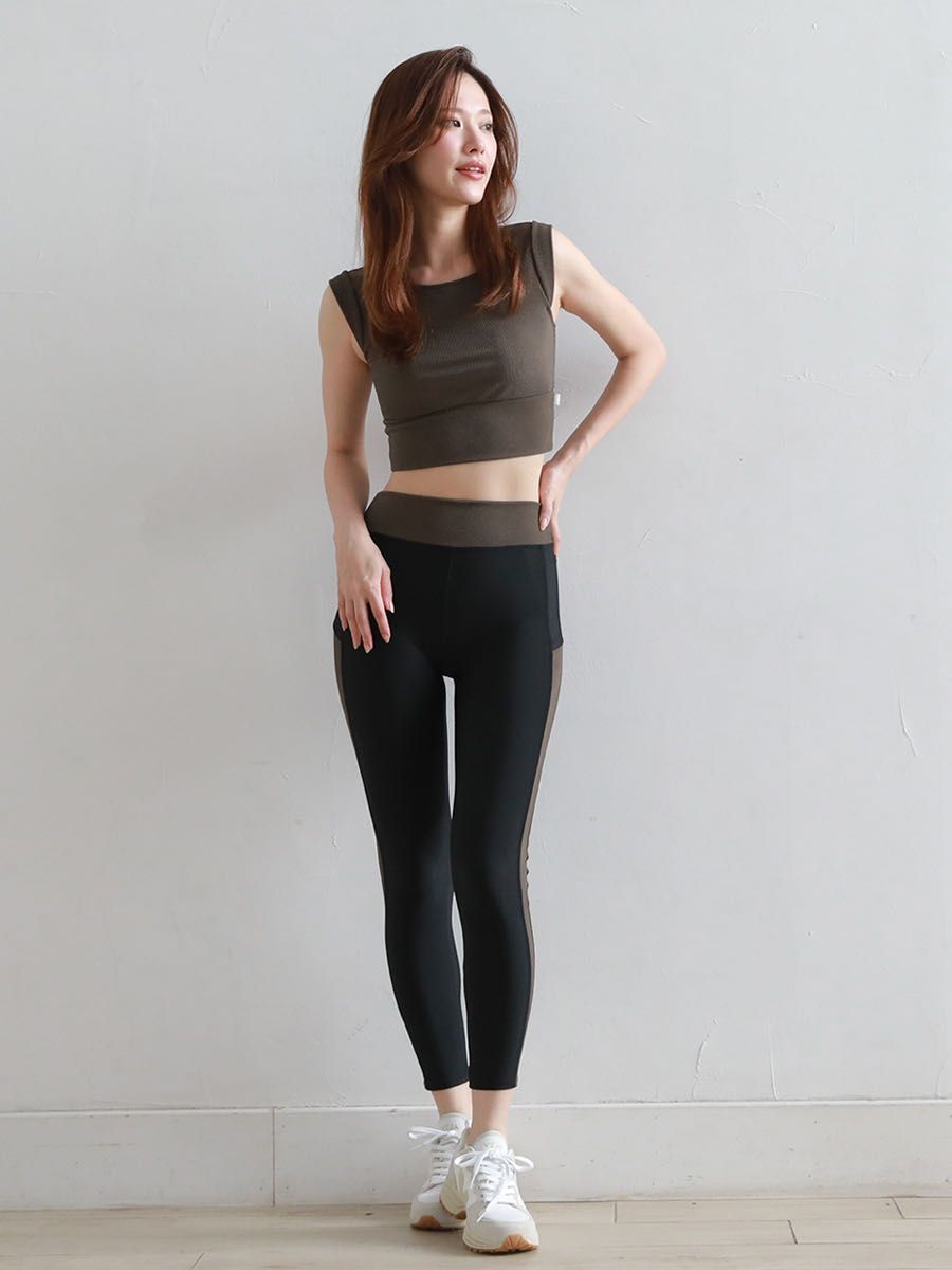 Repetto リブ編み ヨガウェアセット　ライトブルー Repetto リブ編み ヨガウェアセット ライトブルー Repetto 人気