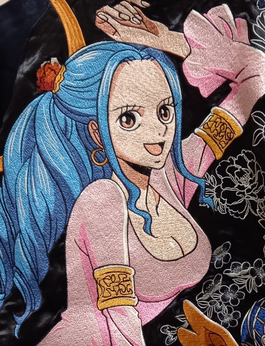 絡繰魂 One Piece ネフェルタリ ビビ 砂漠の王女 総刺繍リバーシブルスカジャン Csmen Online Shop 公式通販