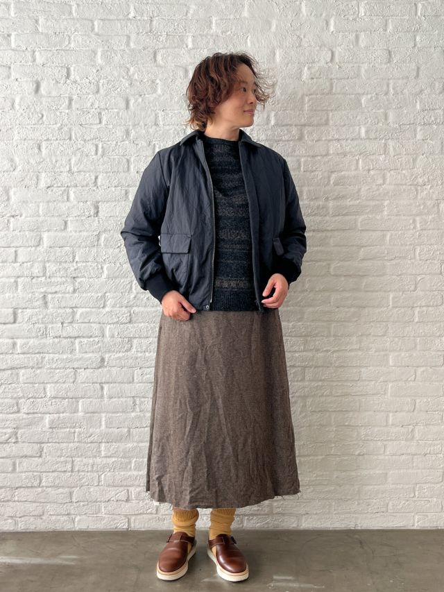 期間限定！10%OFF】ナイロンクロス東炊き キルティングブルゾン