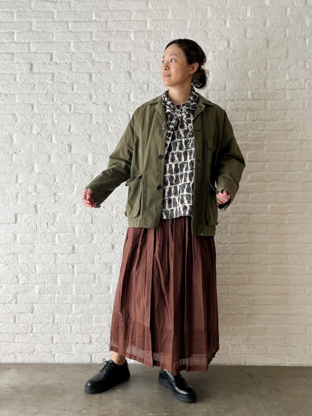 パドカレ✽ギャザースカート ラフィーヴィンテージカディ風 ギャザースカート | (パドカレ)公式