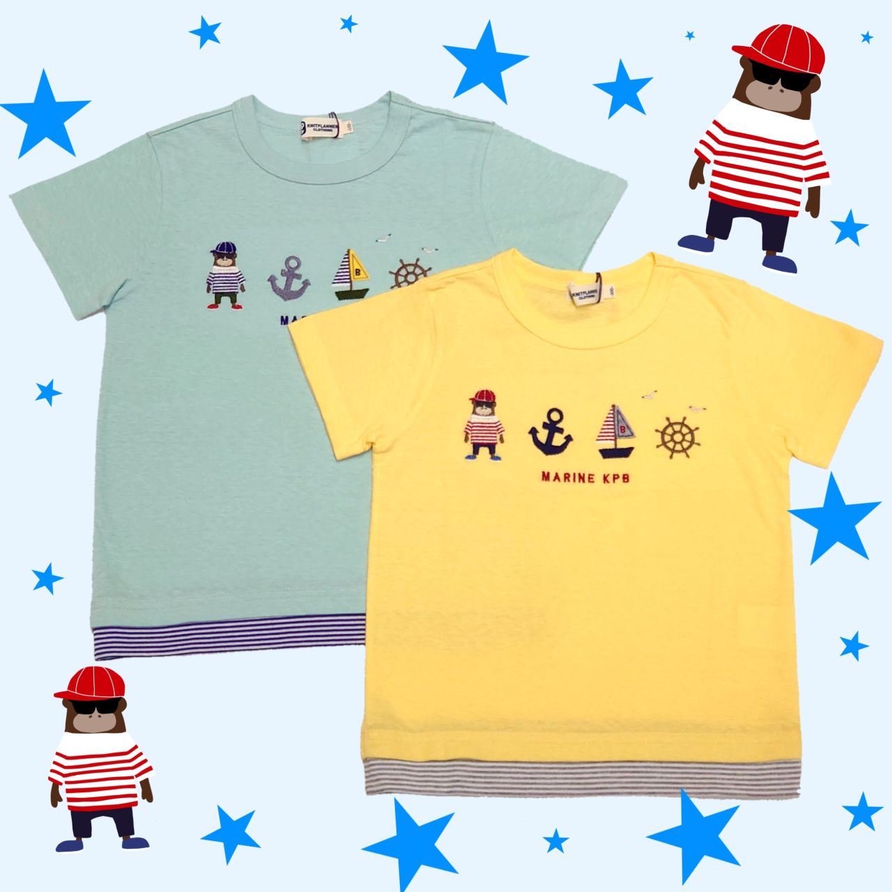 KP 惜し ニットプランナー 半袖Tシャツ 80 白 シンプル