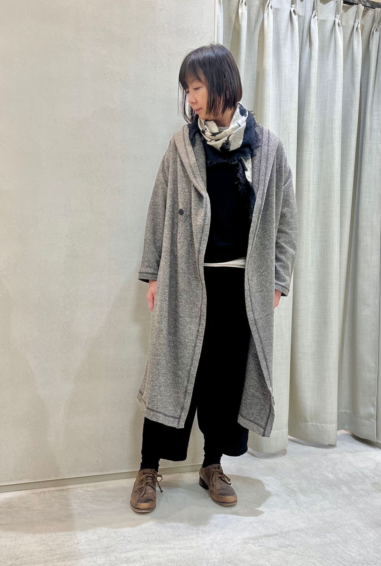 yo.oy　　パドカレ pas de calais 黒　ラクーンストール パドカレ pas de calais 黒 ラクーンストール ストールも届きました