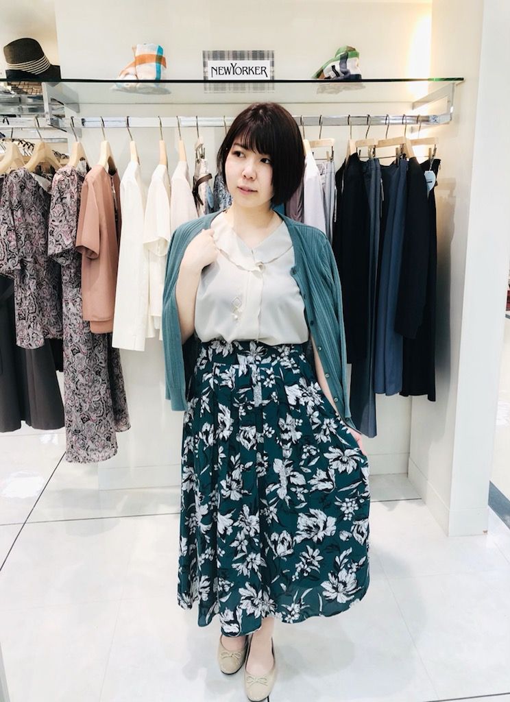 フラワープリントスカートでエレガントに フェア最終日 仙台三越店 Women ニューヨーカー公式ショップブログ