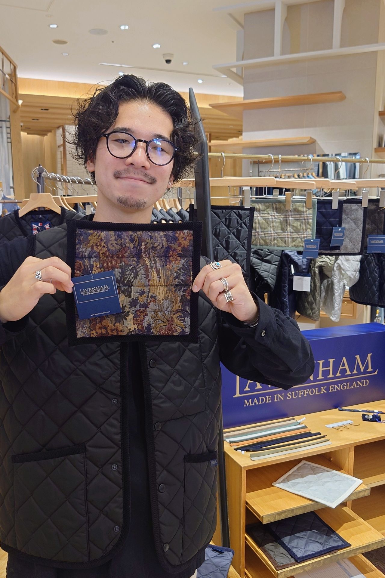 【2回使用】LAVENHAM ラベンハム リバーシブル ベスト シップス別注 オーダーでLAVENHAMのベストを作ってみませんか？ 〜ベレ兄さん