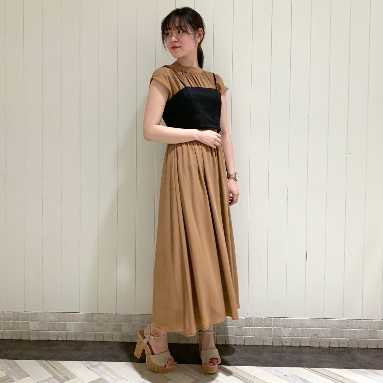 バックリボンのフレンチスリーブワンピース ルミネ池袋店 Astoria アストリア 公式ショップブログ