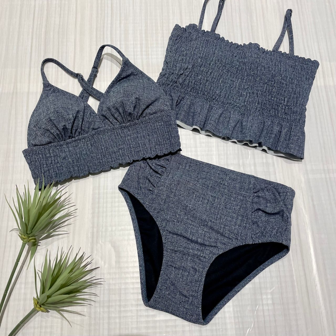 PEAK&PINE バンドゥビキニ デニム レア水着⁉︎デニム風バンドゥビキニ再入 | 天王寺ミオ 6/20-8