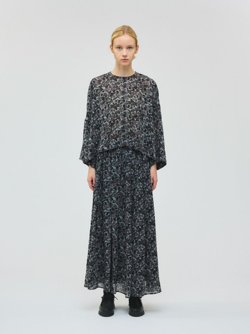 mizuiro ind フラワープリントワイドプルオーバー｜ MARcourt ONLINE