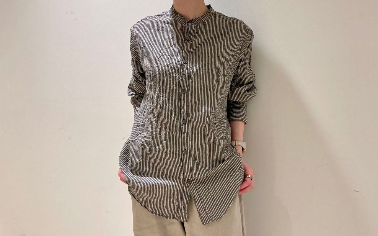 NEW】綿麻ストライプブラウス | 京都髙島屋店 | pas de calais