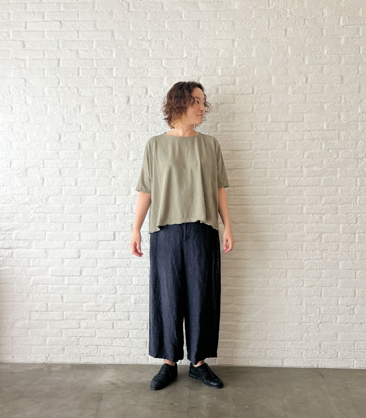 期間限定！10%OFF】リネンキャンバス炭染 コート | pas de calais